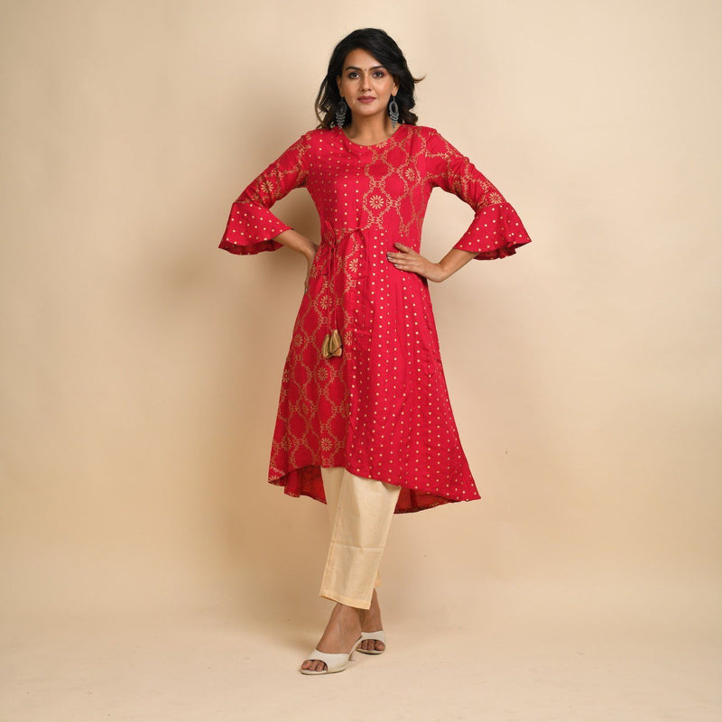 4 Colours Vintage Designer Kurtis with the bottom at wholesale price and  this catalog fabric is 14 kg rayon,